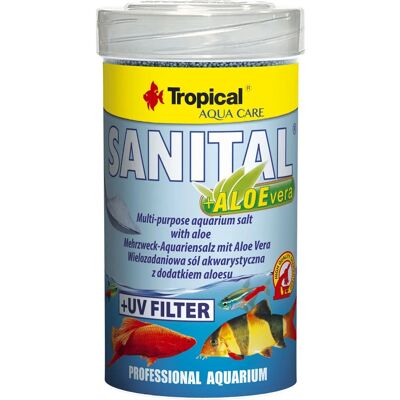 Tropical Sanital + Aloe Vera 500ml - Sale per acquari con aloe vera Tropical Sanital + Aloe Vera 500ml - Sale per acquari con aloe vera