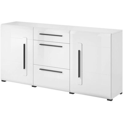 Helvetia Tulsa Blanco Alto Brillo Mueble de Almacenamiento Helvetia Tulsa Blanco Alto Brillo Mueble de Almacenamiento