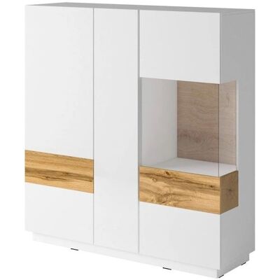 INOSIGN SILKE Weiß Hochglanz Votane Eiche Sideboard - Sideboard INOSIGN SILKE Weiß Hochglanz Votane Eiche Sideboard - Sideboard