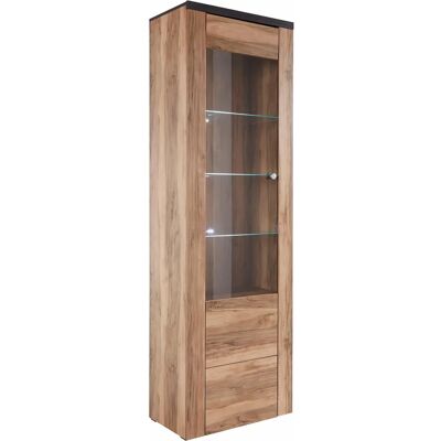 HOME AFFAIRE Larona Szklana Witryna - Wysokość 205,6cm, Lewy Zawias, Brązowa HOME AFFAIRE Larona Szklana Witryna - Wysokość 205,6cm, Lewy Zawias, Brązowa