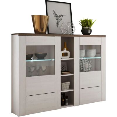 HOME AFFAIRE Larona Highboard - 155cm, weiß, zeitloses Design HOME AFFAIRE Larona Highboard - 155cm, weiß, zeitloses Design