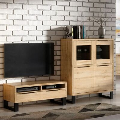 Aparador Helvetia Halle - Madera FSC Patas de Acero 2 Puertas 2 Cajones Aparador Helvetia Halle - Madera FSC Patas de Acero 2 Puertas 2 Cajones