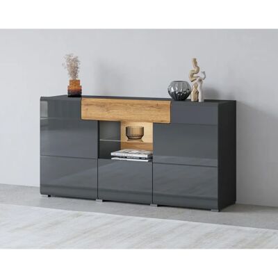 INOSIGN Toledo Sideboard - Modern, Dekorative Fräsungen, 159cm INOSIGN Toledo Sideboard - Modern, Dekorative Fräsungen, 159cm