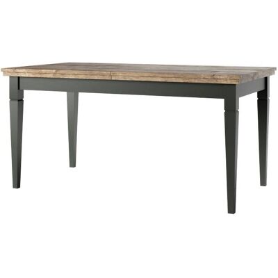 Mesa de comedor extensible en verde y roble Lefkas - Helvetia Evora Mesa de comedor extensible en verde y roble Lefkas - Helvetia Evora