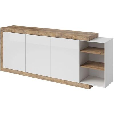Aparador Sintra Blanco Brillo Alto - Sideboard Aparador Sintra Blanco Brillo Alto - Sideboard