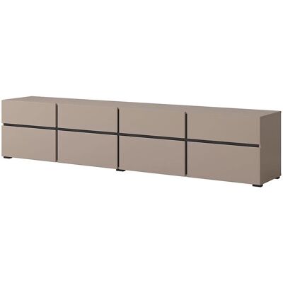 INOSIGN Cross Estante moderna TV - 4 puertas y 4 cajones INOSIGN Cross Estante moderna TV - 4 puertas y 4 cajones