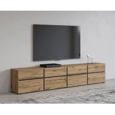 INOSIGN Cross Mueble de TV Moderno - 4 Puertas, 4 Cajones - Wotan Eiche INOSIGN Cross Mueble de TV Moderno - 4 Puertas, 4 Cajones - Wotan Eiche