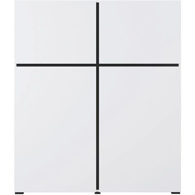 INOSIGN Cross Bílá/Černá Moderní Skříň Bezúchyt - Úložný Nábytek INOSIGN Cross Bílá/Černá Moderní Skříň Bezúchyt - Úložný Nábytek