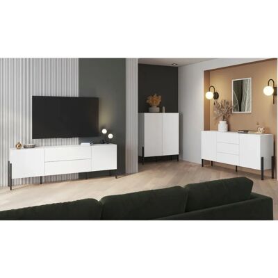 INOSIGN Jukon Weiß Modern Grifflose Kommode - Sideboard INOSIGN Jukon Weiß Modern Grifflose Kommode - Sideboard