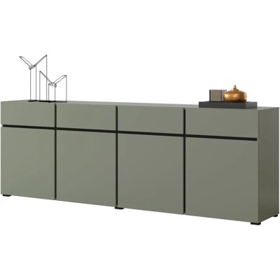 INOSIGN Cross Sideboard - Moderno, 4 Puertas y 4 Cajones, Salvia INOSIGN Cross Sideboard - Moderno, 4 Puertas y 4 Cajones, Salvia