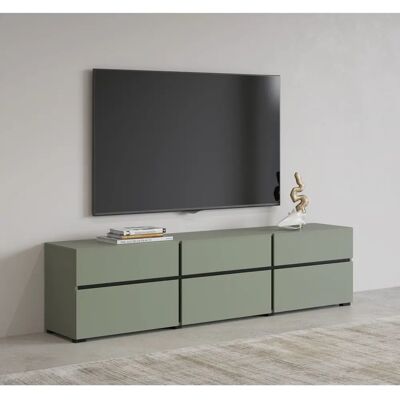 INOSIGN Cross Lowboard - Modern FSC-zertifizierte Salbei TV-Kommode INOSIGN Cross Lowboard - Modern FSC-zertifizierte Salbei TV-Kommode