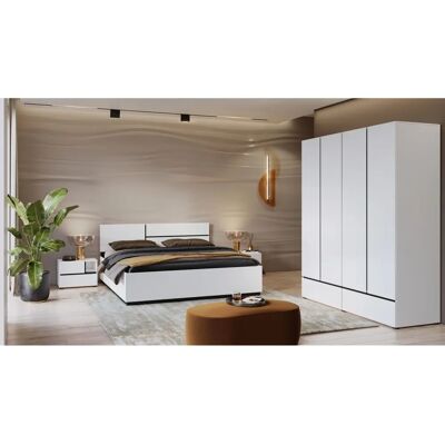 INOSIGN Cross Schlafzimmer-Set - Modern, 4-Tür Schrank & Doppelbett INOSIGN Cross Schlafzimmer-Set - Modern, 4-Tür Schrank & Doppelbett