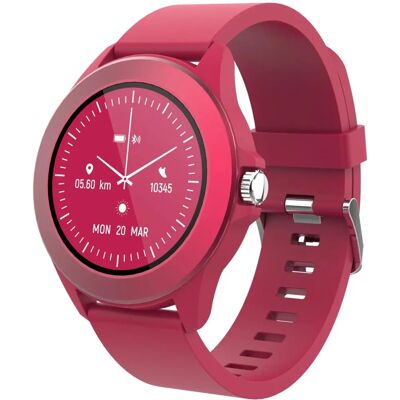 Montre connectée Forever Magenta CW-300 - Écran tactile, Étanche, Fréquence cardiaque Montre connectée Forever Magenta CW-300 - Écran tactile, Étanche, Fréquence cardiaque