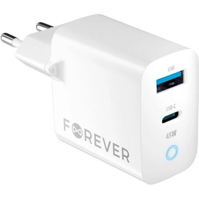 Chargeur GaN Forever TC-06-45AC - USB Double 45W Chargeur GaN Forever TC-06-45AC - USB Double 45W