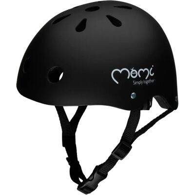 MoMi MIMI Kinderfietshelm Zwart Mat - Fietshelm MoMi MIMI Kinderfietshelm Zwart Mat - Fietshelm
