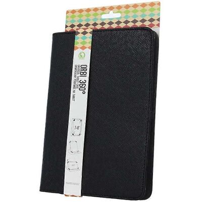Coque universelle GreenGo Orbi 360 pour tablettes - Noir - Publicité Coque universelle GreenGo Orbi 360 pour tablettes - Noir - Publicité