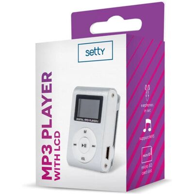 Setty Hopea MP3-soitin LCD:n kanssa - Kannettava audiolaitteisto Setty Hopea MP3-soitin LCD:n kanssa - Kannettava audiolaitteisto