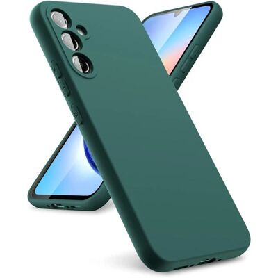 Samsung Galaxy A15 4G/5G Tummanvihreä suojakotelo - Iskunkestävä TPU Samsung Galaxy A15 4G/5G Tummanvihreä suojakotelo - Iskunkestävä TPU