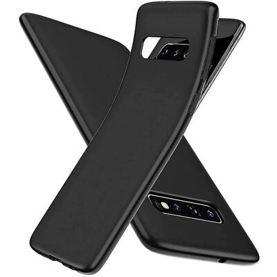 TechSolz Samsung Galaxy S10 Plus - Matowe TPU Soft Case - Schwarz TechSolz Samsung Galaxy S10 Plus - Matowe TPU Soft Case - Schwarz