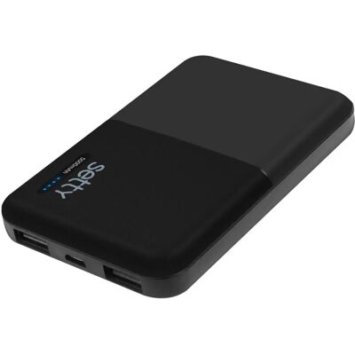Setty 5000mAh Power Bank - Kompakti Kaksi USB-laturi Setty 5000mAh Power Bank - Kompakti Kaksi USB-laturi
