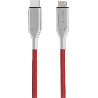 TelForceOne - Forever Core Utra Fast MFI PD - Rot - Cable TelForceOne - Forever Core Utra Fast MFI PD - Rot - Cable