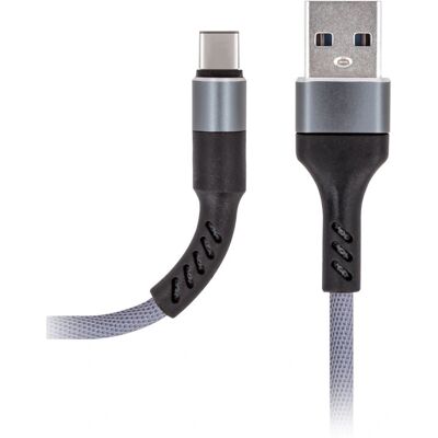 Maxlife USB-Kabel 1m Schwarz/Grau - USB A auf USB C - Daten & Schnellladung Maxlife USB-Kabel 1m Schwarz/Grau - USB A auf USB C - Daten & Schnellladung
