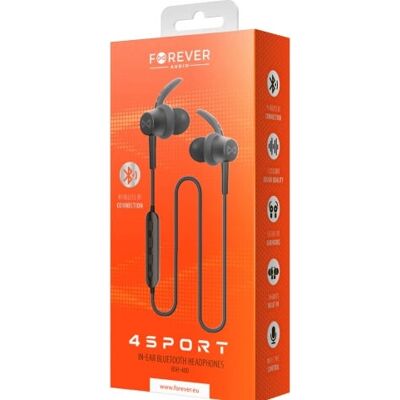 Forever BSH-400 Headset - Kabellos & Kabel In-Ear Sport Bluetooth Schwarz Forever BSH-400 Headset - Kabellos & Kabel In-Ear Sport Bluetooth Schwarz