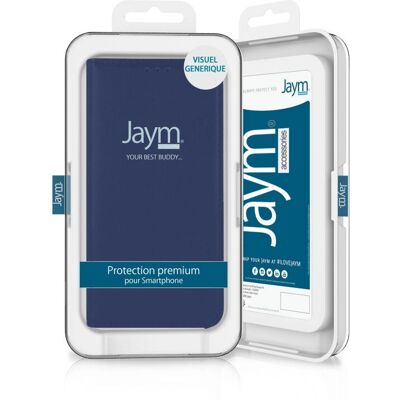 Etui Folio Bleu pour Galaxy A52 - Porte-cartes & Support Etui Folio Bleu pour Galaxy A52 - Porte-cartes & Support