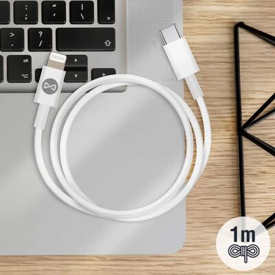 Forever USB-C to Lightning Kaapeli - 1m Nopea lataus & Synkronointi Forever USB-C to Lightning Kaapeli - 1m Nopea lataus & Synkronointi