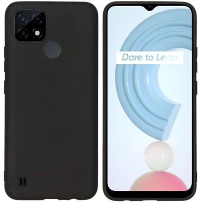 TechSolz Realme C21 - Coque Souple en TPU Mat - Noir - Étui Téléphone - Publicité TechSolz Realme C21 - Coque Souple en TPU Mat - Noir - Étui Téléphone - Publicité