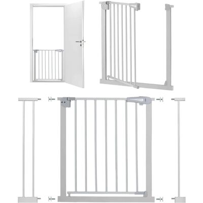 Momi Paxi Grey Baby Safety Gate - Adjustable 75-103cm Momi Paxi Grey Baby Safety Gate - Adjustable 75-103cm