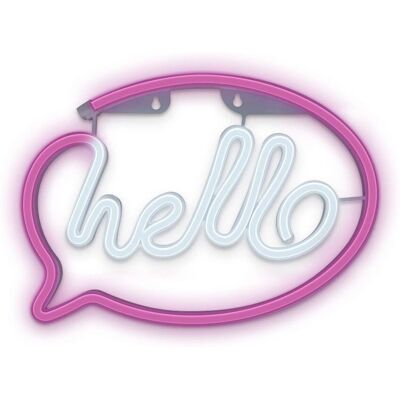 Forever Light Neon LED Hello Pink/White - LED Neonlampe Forever Light Neon LED Hello Pink/White - LED Neonlampe