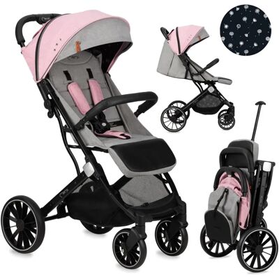 MoMi Estelle DAKAR Grau Rosa Leichter Kinderwagen - Babyreise MoMi Estelle DAKAR Grau Rosa Leichter Kinderwagen - Babyreise