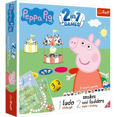 Peppa Pig 2 az 1-ben Társasjáték - Ludo & Kígyók és létrák Peppa Pig 2 az 1-ben Társasjáték - Ludo & Kígyók és létrák