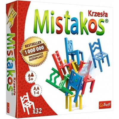Trefl Mistakos Stühle für 4 Personen - Brettspiel Trefl Mistakos Stühle für 4 Personen - Brettspiel