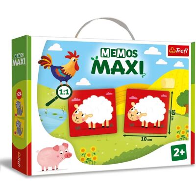 Trefl Maxi Pexeso Animaux de la Ferme - Jeu de mémoire pour enfants Trefl Maxi Pexeso Animaux de la Ferme - Jeu de mémoire pour enfants