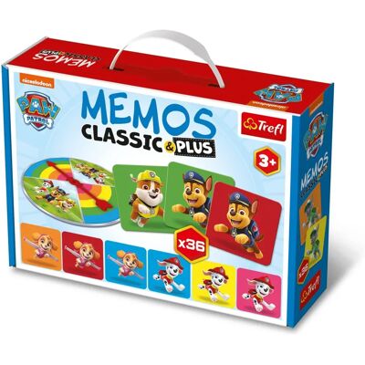 Trefl Memory Classic & Plus Paw Patrol - Lernspiel für Kinder Trefl Memory Classic & Plus Paw Patrol - Lernspiel für Kinder