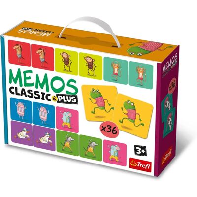 trefl Pexeso Classic&Plus Animaux en Mouvement 3 en 1 - Jeu de Mémoire trefl Pexeso Classic&Plus Animaux en Mouvement 3 en 1 - Jeu de Mémoire