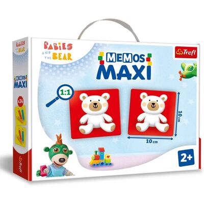 Trefl Memo Maxi - Bildungsspiel, Für Kinder, 24 Kacheln Trefl Memo Maxi - Bildungsspiel, Für Kinder, 24 Kacheln