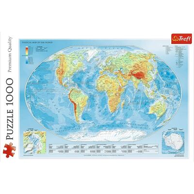 Trefl 1000 darabos puzzle - Világtérkép - Puzzle Trefl 1000 darabos puzzle - Világtérkép - Puzzle