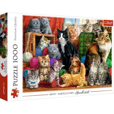 Trefl 10555 Puzzle - 1000 darab Macskák - Puzzle Trefl 10555 Puzzle - 1000 darab Macskák - Puzzle
