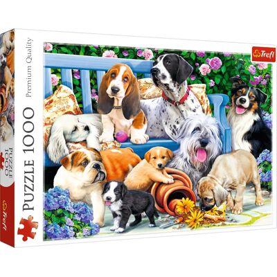 Trefl Chiens dans le jardin Puzzle 1000 pièces - Animaux Trefl Chiens dans le jardin Puzzle 1000 pièces - Animaux