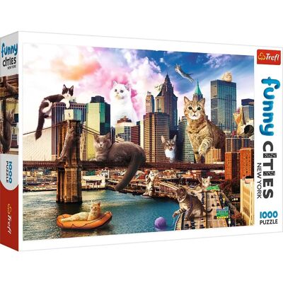 Trefl Modell 10595T - Puzzle 1000 darab - Vicces Városok Trefl Modell 10595T - Puzzle 1000 darab - Vicces Városok