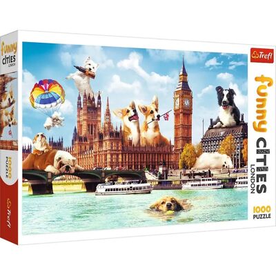 Trefl 10596T - 1000-Teile Puzzle - Lustige Städte Trefl 10596T - 1000-Teile Puzzle - Lustige Städte