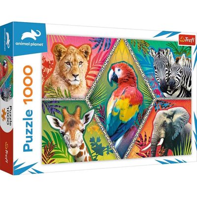 Trefl Exotická Zvířata 1000 dílků Puzzle Trefl Exotická Zvířata 1000 dílků Puzzle
