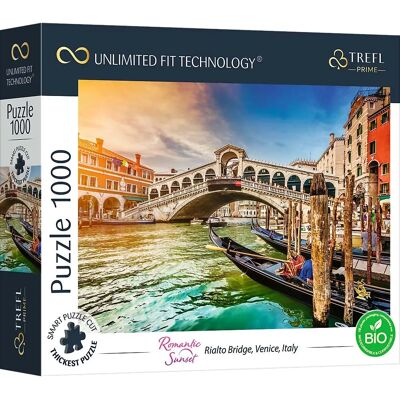 Trefl 1000 pcs Puzzle - Paysage Urbain Rialto Venise Italie - Publicité Trefl 1000 pcs Puzzle - Paysage Urbain Rialto Venise Italie - Publicité