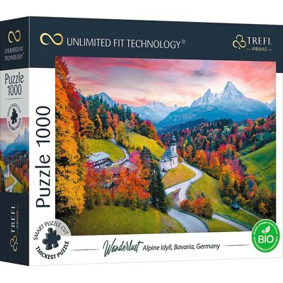 Puzzle Trefl 1000 pièces - Alpes Bavière - Système de puzzle - 68,3x48cm Puzzle Trefl 1000 pièces - Alpes Bavière - Système de puzzle - 68,3x48cm