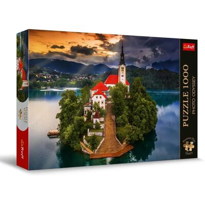 Trefl 1000 Palasta Palapeli Bled-järvi Slovenia - Palapeli Trefl 1000 Palasta Palapeli Bled-järvi Slovenia - Palapeli