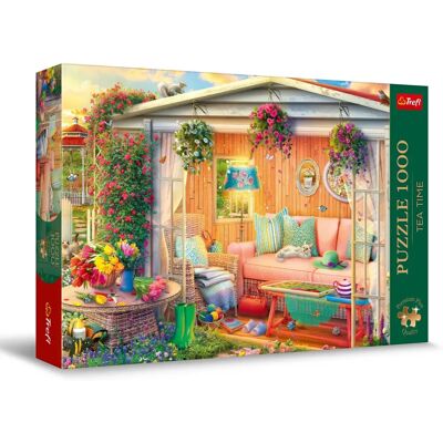Puzzle Trefl 1000 - Čas čaje, Mé oblíbené místo - Puzzle Puzzle Trefl 1000 - Čas čaje, Mé oblíbené místo - Puzzle