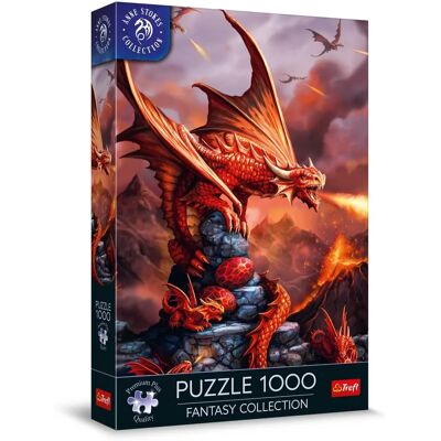 Puzzle Dragon de Feu Trefl - 1000 Pièces - Collection Fantaisie Puzzle Dragon de Feu Trefl - 1000 Pièces - Collection Fantaisie